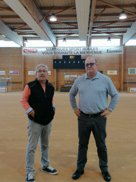 Le Président de la FFSB Bernard DAUBARD en visite à Martigues.