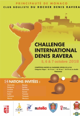 Les 5 - 6 et 7 octobre le 10éme challenge Denis RAVERA 