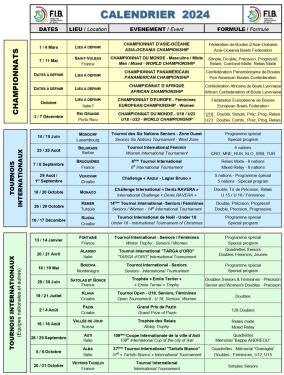 Calendrier 2024 