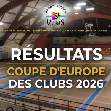 RESULTATS - COUPE D'EUROPE FINAL FOUR 2026
