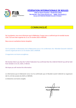 Championnat du monde jeunes 2025 en Turquie