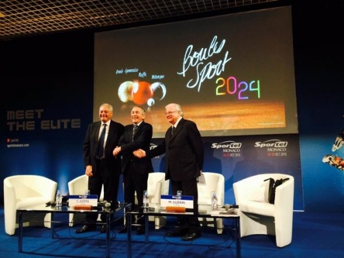 CANDIDATURE BOULESPORT2024: LA CONFÉRENCE DE PRESSE SPORTEL A MONACO