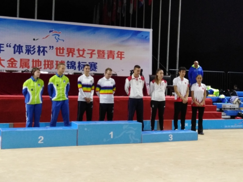 Premier podium Mondial du relais mixte